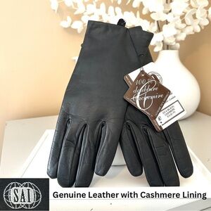 NWT High Quality Leather Gloves with Cashmere Lining